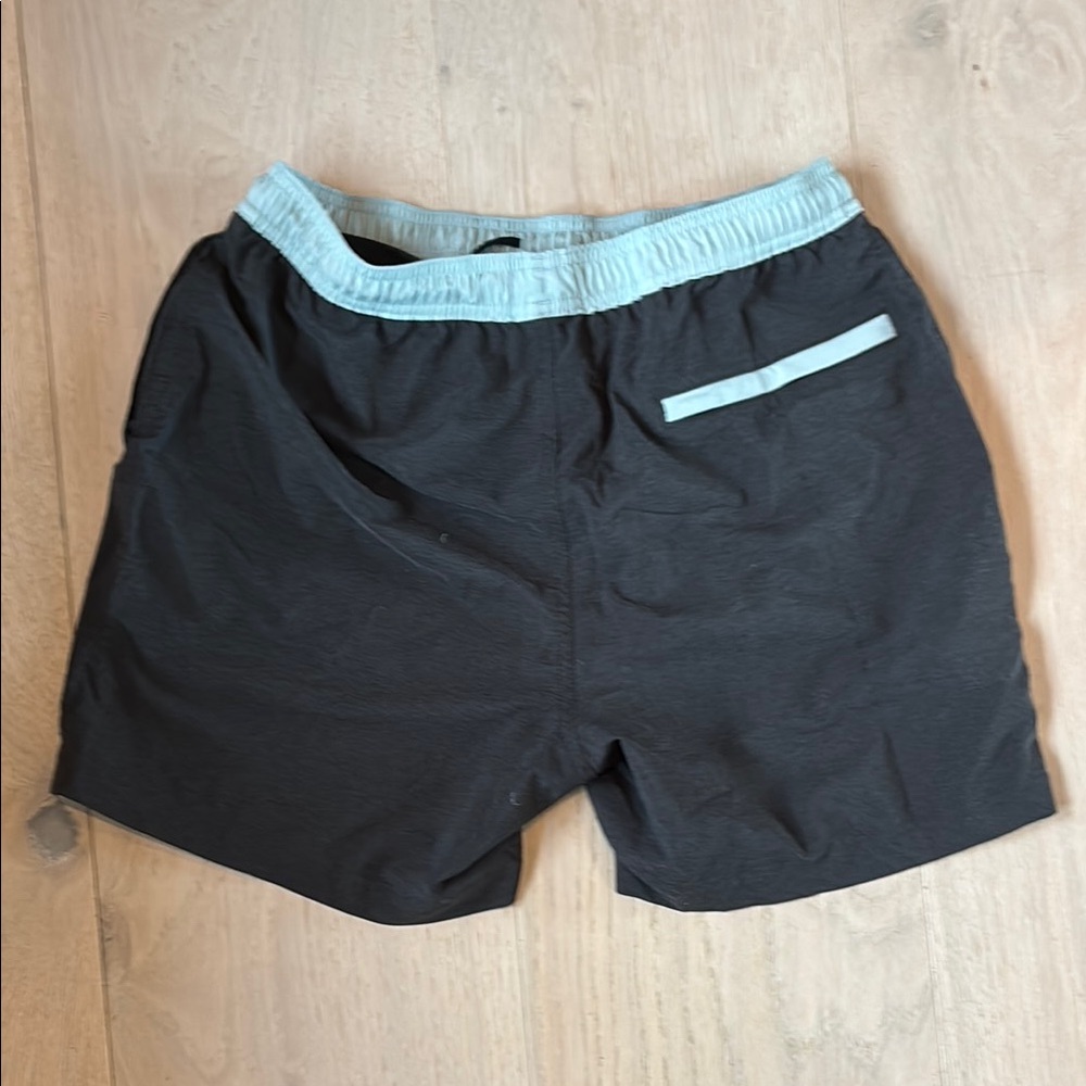Chubbies Workout Black Shorts with Light Blue Waistband - Picture 4 of 4